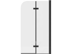 Стеклянная шторка для ванны Teymi Anni 80x140 / T00277 (прозрачное стекло/черный матовый)