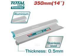 Шпатель-правило нерж. с алюм. ручкой 350 мм TOTAL THSCL01401