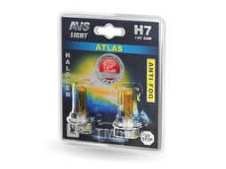Галогенная лампа ATLAS ANTI-FOG/желтый H7,12V.55W.2шт. AVS A78626S