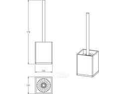 Набор аксессуаров для ванной и туалета Lauter 21BWO39C + 21BWO39A + 21BWO39F (3 предмета)