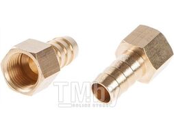 Соединение внутр. резьба 1/2" х елочка 16 мм (латунь) ECO (AB-FT12/E16)