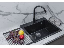 Мойка кухонная из искусственного камня UNIT оникс 550х500 мм, AV engineering AVE550500BKA