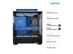 Корпус XASTRA Q500 6ARGB-FG-C10-UC Black (Q500-6FG12A-C10-UC), без БП, E-ATX