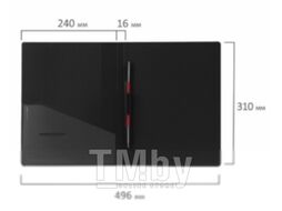 Папка для бумаг Brauberg Contract / 221781 (черный)