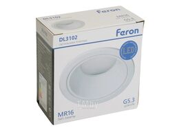 Точечный светильник Feron DL3102 MR16 G5.3 / 51398 (белый)