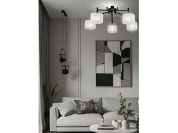 Люстра Aitin-Pro НПБ 02-5x60-102 / A4412/5 (черный/хром)
