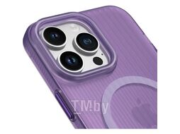 Задняя накладка CASE Translucent Strip Apple iPhone 14 Pro Max фиолетовый