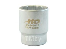 Головка торцевая 3/4 12гр. 30мм L53мм CrV H-D HD-343012
