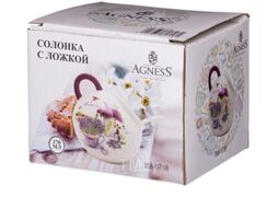 Солонка Agness 358-1718 (с ложкой)