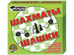 Набор настольных игр Десятое королевство Шашки и шахматы / 1450
