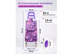 Сумка-тележка хозяйственная на колесах 30 кг, PERFECTO LINEA 42-307010
