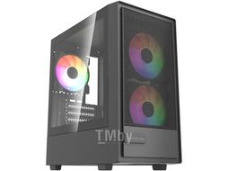 Корпус Powercase Mistral SM02 Black CMMSM02B-L3, без БП, mATX