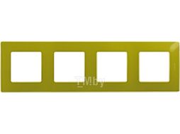 Рамка для выключателей и розеток Legrand Etika 672544 (зеленый папоротник)