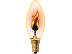 Лампа Uniel Свеча IL-N-C35-3/RED-FLAME/E14/CL / UL-00002981