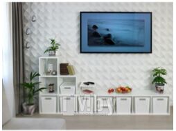 Корзина Violet Лофт с крышкой / 6923106 (23л, белый)