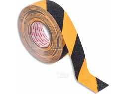 Скотч противоскользящий Brauberg 50ммx20м / 606775 (черный/желтый)