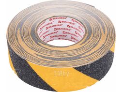 Скотч противоскользящий Brauberg 50ммx20м / 606775 (черный/желтый)