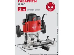 Фрезер вертикальный WORTEX MM 5519 E в кор. + аксессуары (2000 Вт, цанги 8/12 мм, 8000-23000 об/мин, регул. об.)