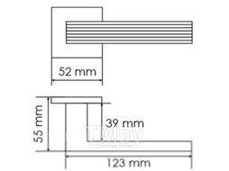 Ручка дверная Morelli Diy MH-52-S6 BL (черный)