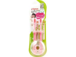 Набор зубных щеток Pigeon Training Toothbrush Set Step 4 18+ / 1021095 (2шт, розовый)