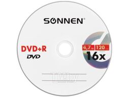 DVD+R 4,7Гб 16x, набор 50 шт. SONNEN 512577