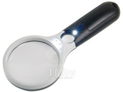 Лупа ручная Veber 6902 / 26216 (3х, 75мм, 20х, 22мм)