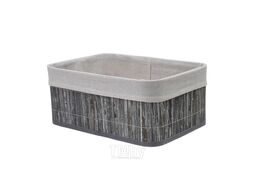 Корзина Natural House Бамбук 330x230x140 / Shan-18L (пепельный/белый)