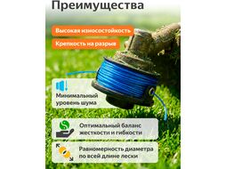 Леска ф2,7ммх216м бесшумная STARTUL GARDEN (ST6064-27)