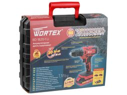 Аккум. дрель-шуруповерт WORTEX BD 1820-1 Li в чем. ALL1 (18.0 В, 2 акк., 2.0 А/ч Li-Ion, 2 скор., 30 Нм, шурупы до 8 мм)