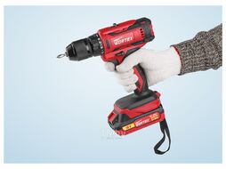 Аккум. дрель-шуруповерт WORTEX BD 1820-1 Li в чем. ALL1 (18.0 В, 2 акк., 2.0 А/ч Li-Ion, 2 скор., 30 Нм, шурупы до 8 мм)