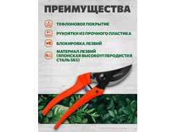 Секатор плоскостной 19см STARTUL GARDEN (ST6410-03)