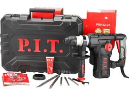 Перфоратор SDS-Plus электрич. P.I.T., верт, 1500Вт, 6,0Дж, 3реж, d32мм, 0-920об/мин PIT PBH32-C6