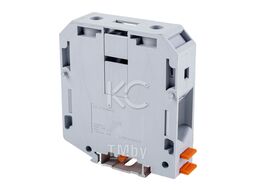 Клемма проходная FJ70 GY/20х70х80мм, 192A, 1000V, винтовая, 2 присоед., 70(max 95)мм2, серая (R) BLOX BX336087