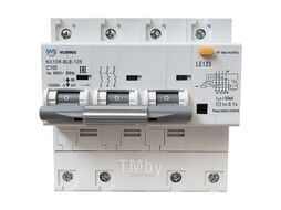 Дифференциальный автомат NX10R-BLE-125 3P+N C63 300mA тип AC 10kA (R) Wilderness NX10RB-4-063C-300AC