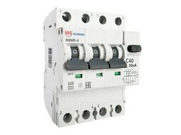 Дифференциальный автомат NX6R 3P+N C40 30mA тип A 6kA (R) Wilderness NX6R-4-040C-030A