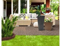 Бордюр садовый Multy Home Flexi Curve Scalloped EU5000001 (коричневый)