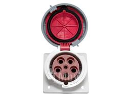 Розетка стационарная внутренняя угловая YHT 4352 3Р+РЕ+N 63А 380В IP67 КС 74314