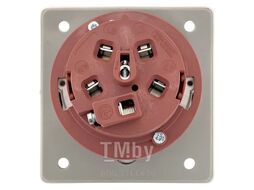 Розетка стационарная внутренняя угловая YHT 4352 3Р+РЕ+N 63А 380В IP67 КС 74314