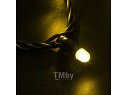 Гирлянда светодиодная "НИТЬ ОРИОНА" 10м, 7W, 96 LED, пост. свеч. 3000K/мерц. каждый 5-й 3000K, чер. КС 955131