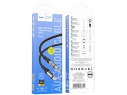 Кабель Hoco UPA26 Type-C - Jack 3.5mm (1м, черный)