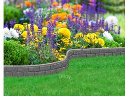 Бордюр садовый Multy Home Bricks EU5000165-6 (6шт, серый)