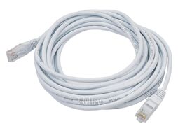 Патч-корд UTP кат.5e, с заливными колпачками, 5.0 м, белый TWT TWT-45-45-5.0-WH