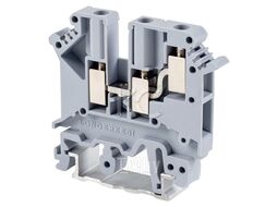 Клемма проходная FJ-5TWIN/6x50x47 GY, 32A, 500V, винтовая, 3 присоед., 4мм2, серая (R) BLOX BX336107