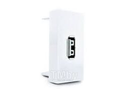 Розетка USB на 1 модуль 45х22,5, LK45 Ecoplast 857604