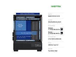 Корпус XASTRA Q400M 5ARGB-FG-C6-UC Black (Q400M-5FG12A-C6-UC), без БП, mATX