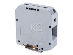 Клемма проходная FJ50 GY/20х70х76мм, 150A, 1000V, винтовая, 2 присоед., 50мм2, серая (R) BLOX BX336086