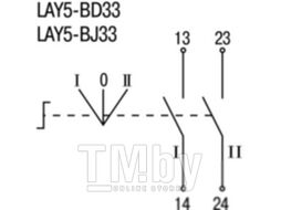 Переключатель LAY5-BD33 3 пол с фик.1з+1р КС 89488