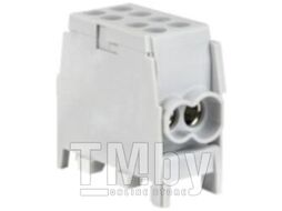 Клемма распределительная КВС с двойным винтом 2x35/2x25 серая КС 92088