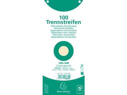 Разделитель для документов карт., 100 шт., б/маркир., слоновая кость Exacompta 13375B