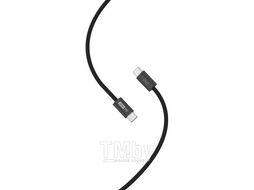 Кабель ENE INTRO USB-C - USB-C PD 60W, 1 м, нейлон, черный 30.425